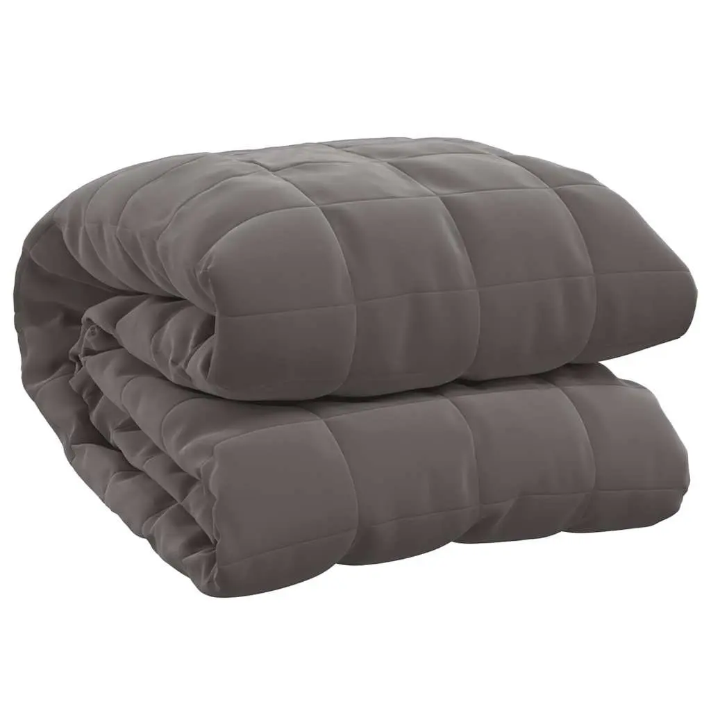 Weighted Blanket Grey 150x200 cm 7kg Heavy Pressure Sleep Therapy