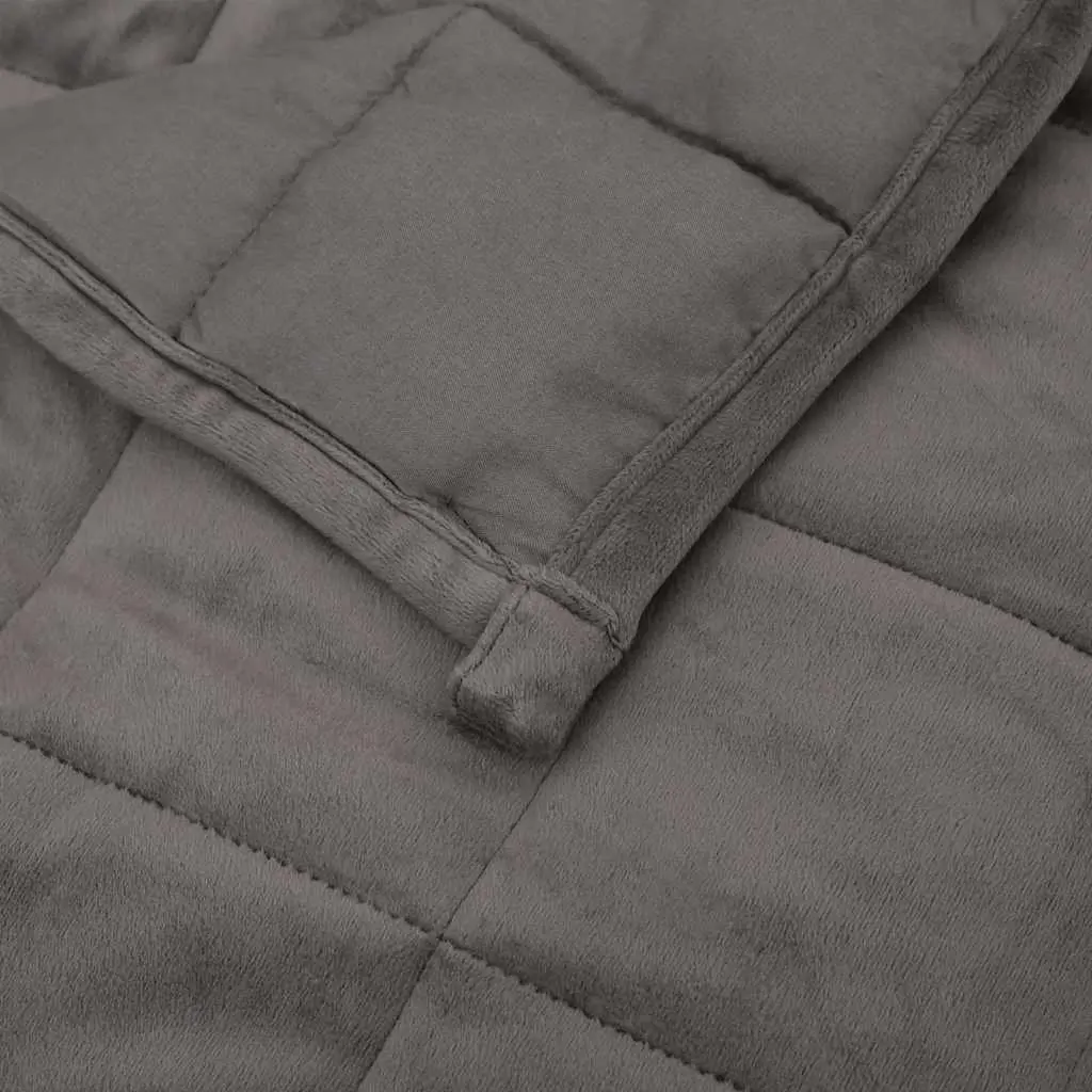 Weighted Blanket Grey 150x200 cm 7kg Heavy Pressure Sleep Therapy