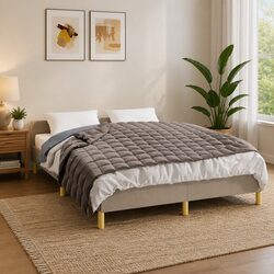Weighted Blanket Grey 150x200 cm 11 kg Sleeping Pressure Relief Bedding