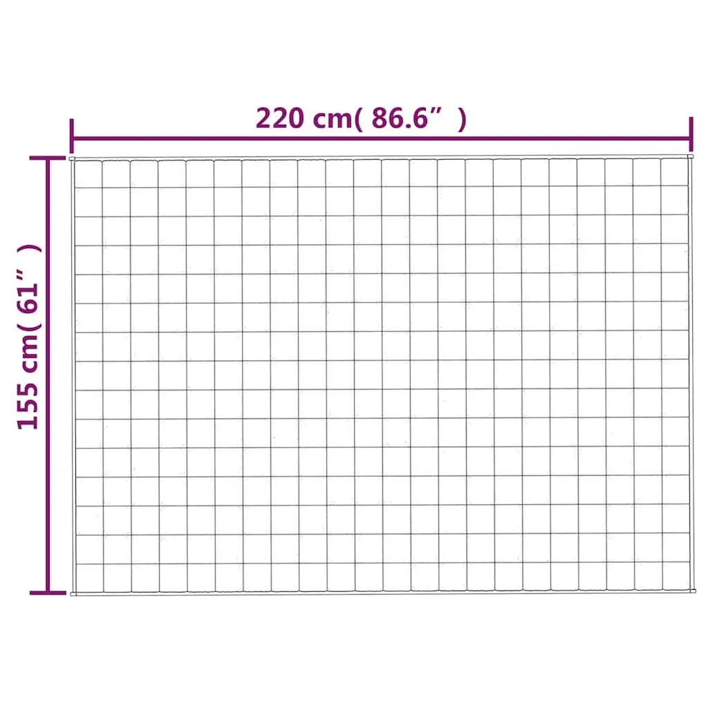Weighted Blanket Grey 155x220 cm 11 kg