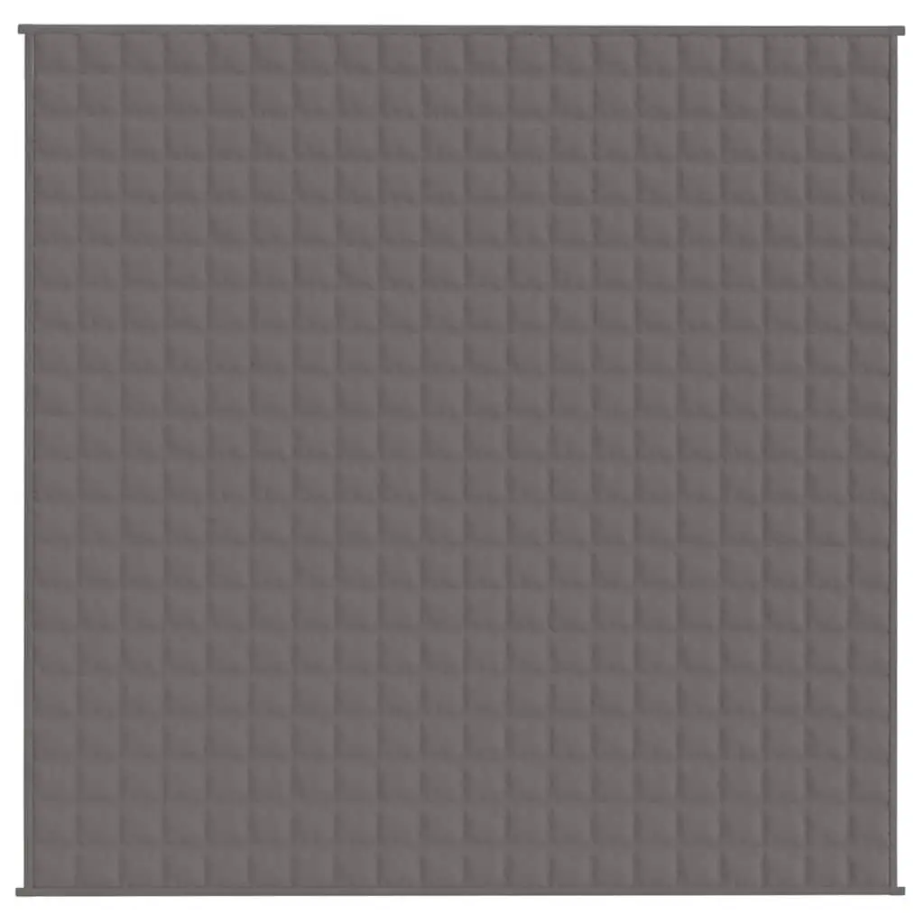 Weighted Blanket Grey 200x200 cm 9 kg Quilted Dual-Sided Fabric