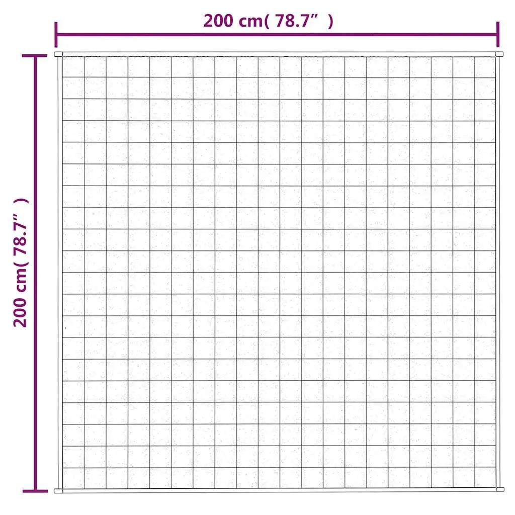 Weighted Blanket Grey 200x200 cm 13 kg