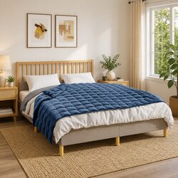 Blue Weighted Blanket 120x180cm 9kg Specifications