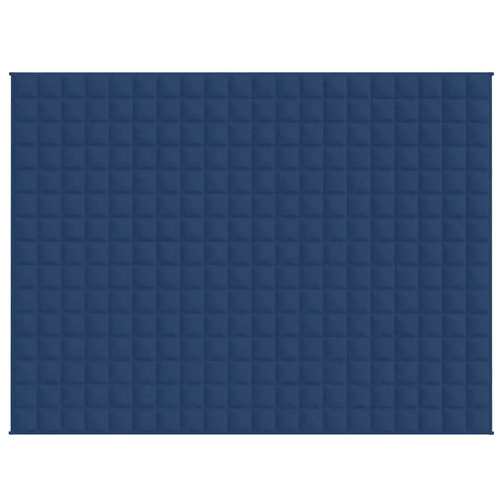 Weighted Blanket Blue for Sleep 150x200 cm 11 kg Soft Fabric