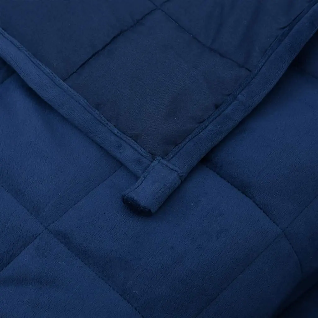 Weighted Blanket Blue for Sleep 150x200 cm 11 kg Soft Fabric