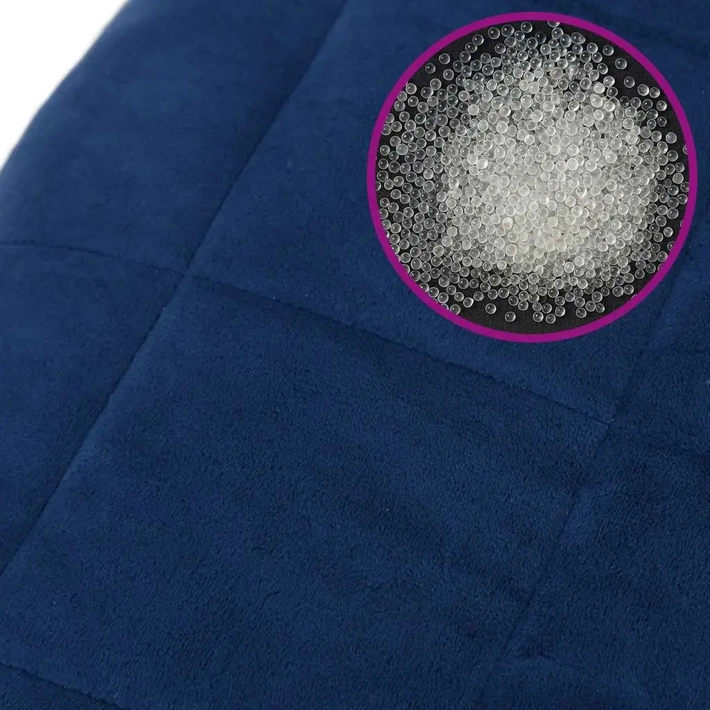 Weighted Blanket Blue for Sleep 150x200 cm 11 kg Soft Fabric
