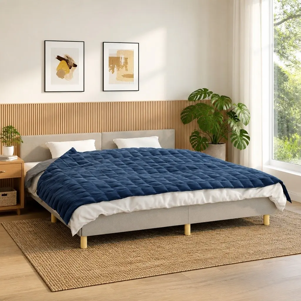 Weighted Blanket Blue 155x220cm 7kg
