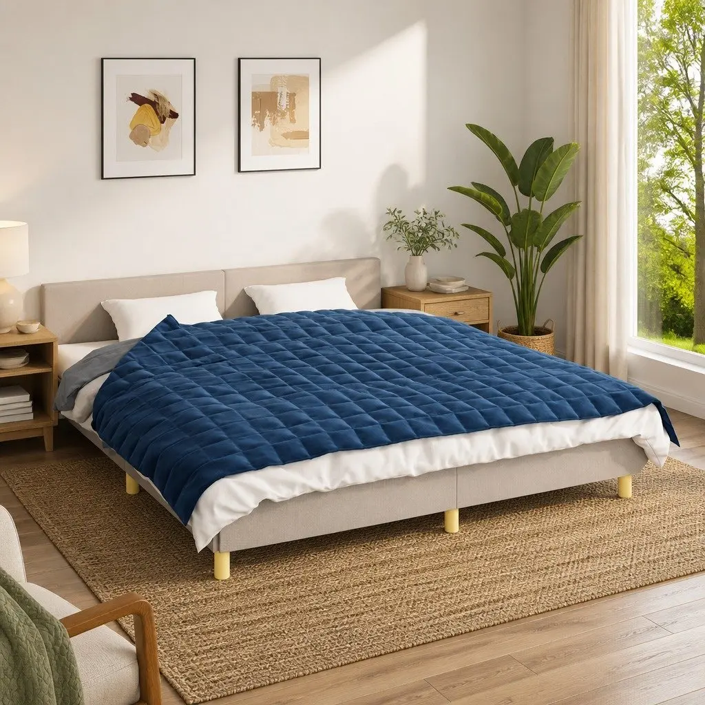 11 kg Blue Weighted Blanket 155x220 cm