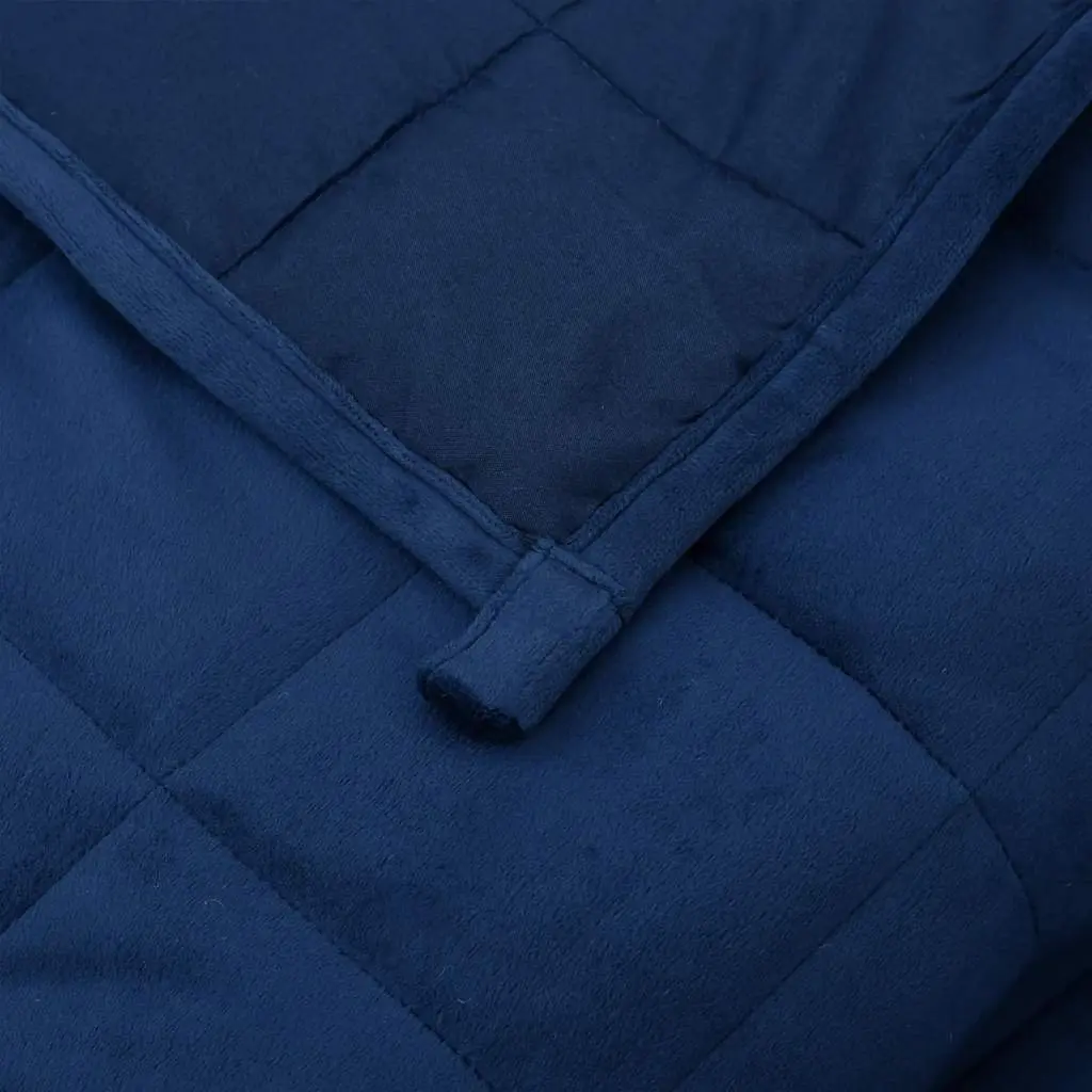 Weighted Blanket Blue for Sleep 155x220 cm 11 kg