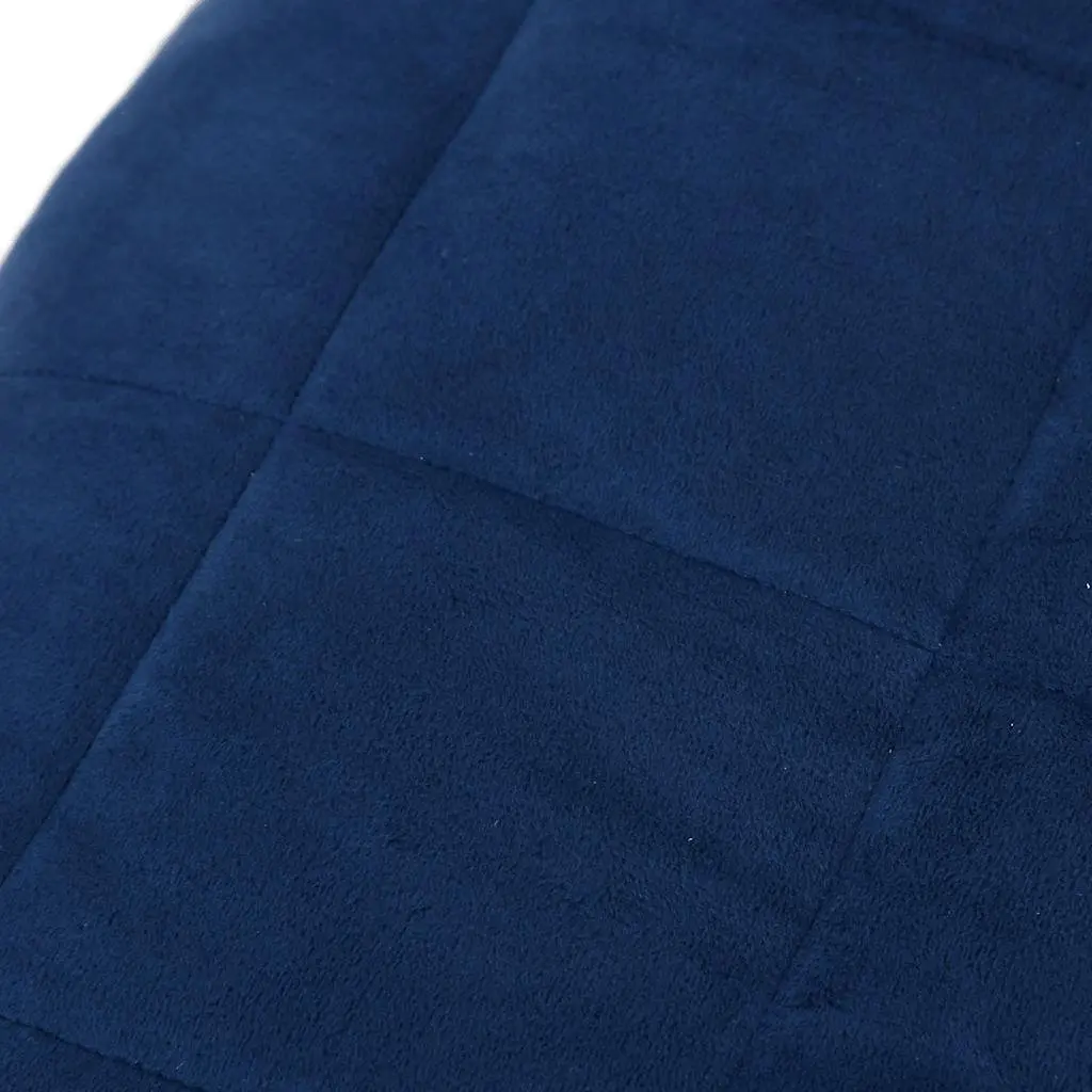 Weighted Blanket Blue 200x200 cm 9 kg Breathable Fabric