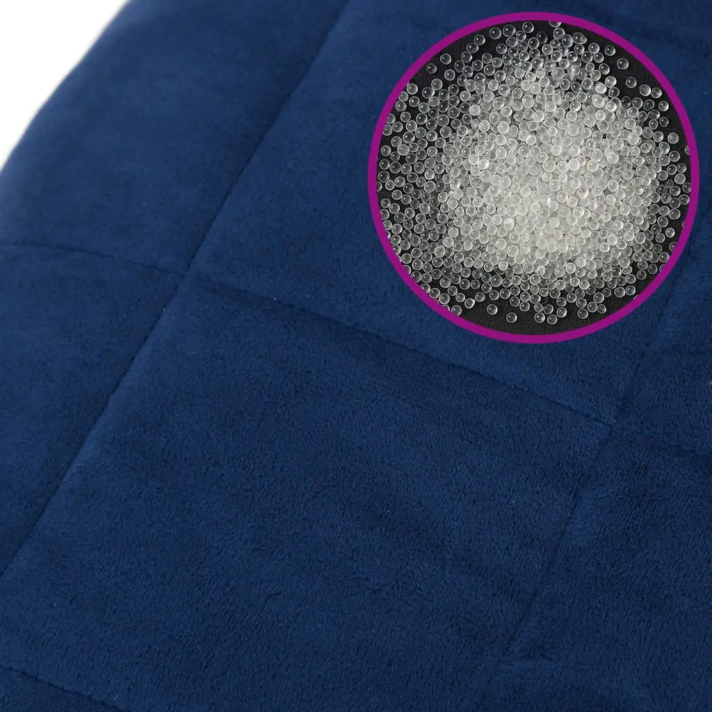 Weighted Blanket Blue 200x200 cm 9 kg Breathable Fabric