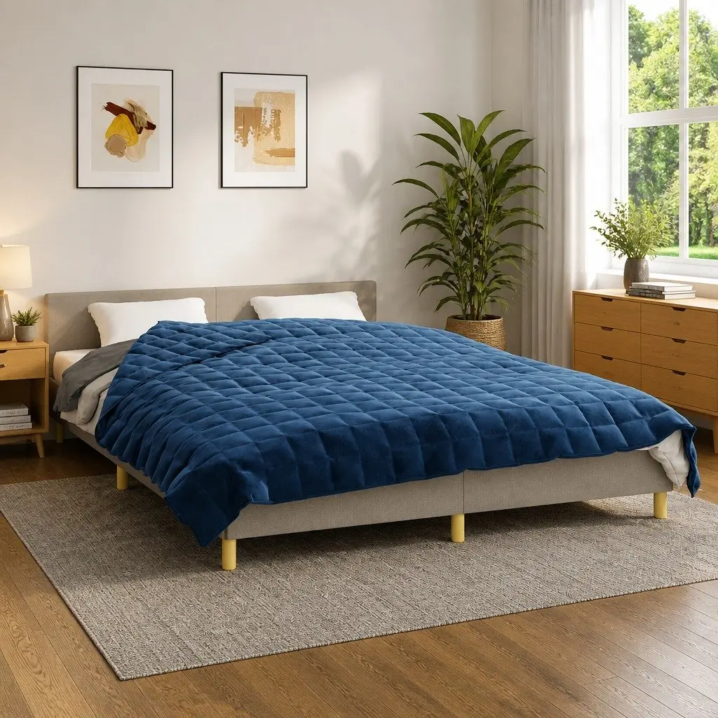 Weighted Blanket 200x200 cm, 13 kg, Soft Polyester Filling