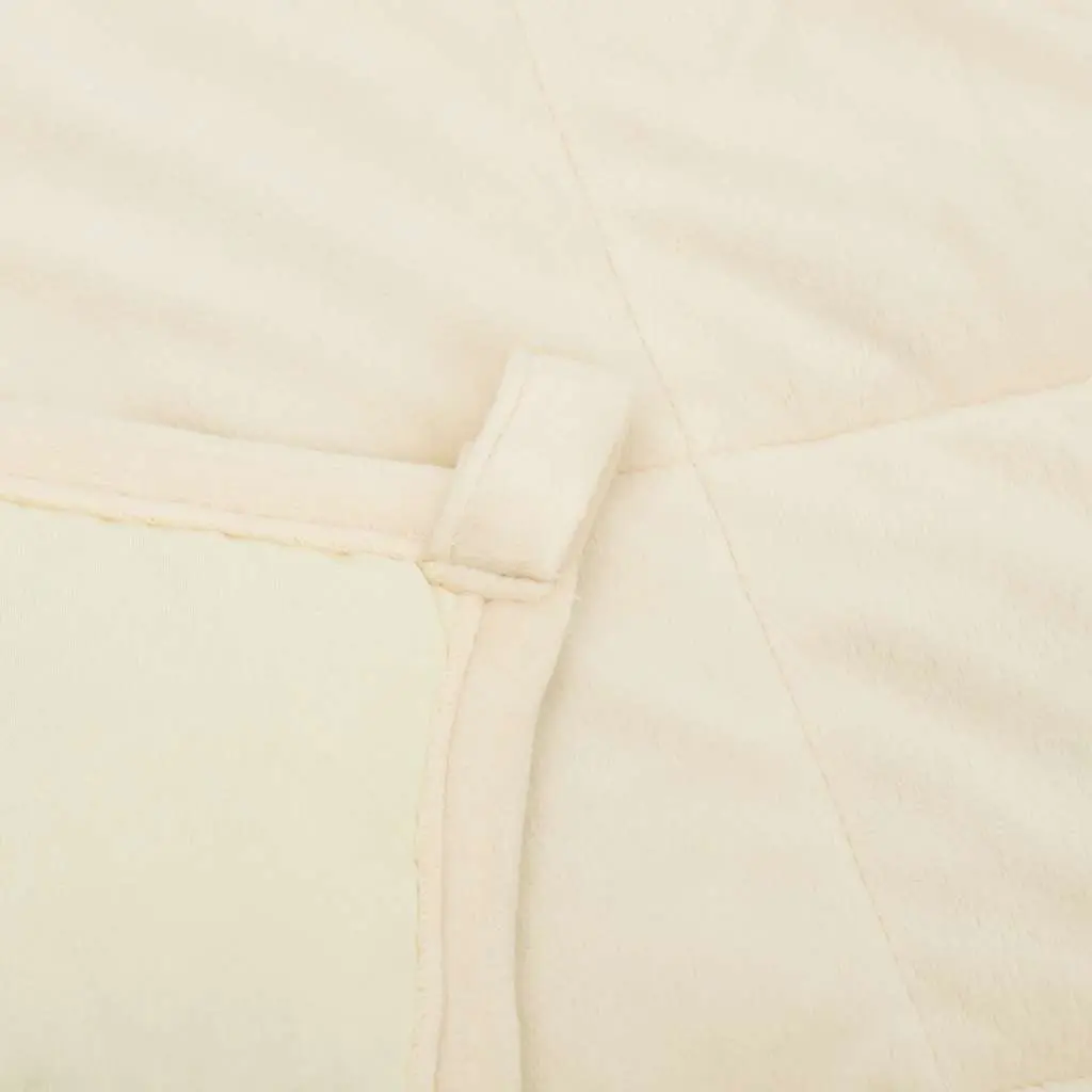 Light Cream Weighted Blanket 150x200 cm 7 kg