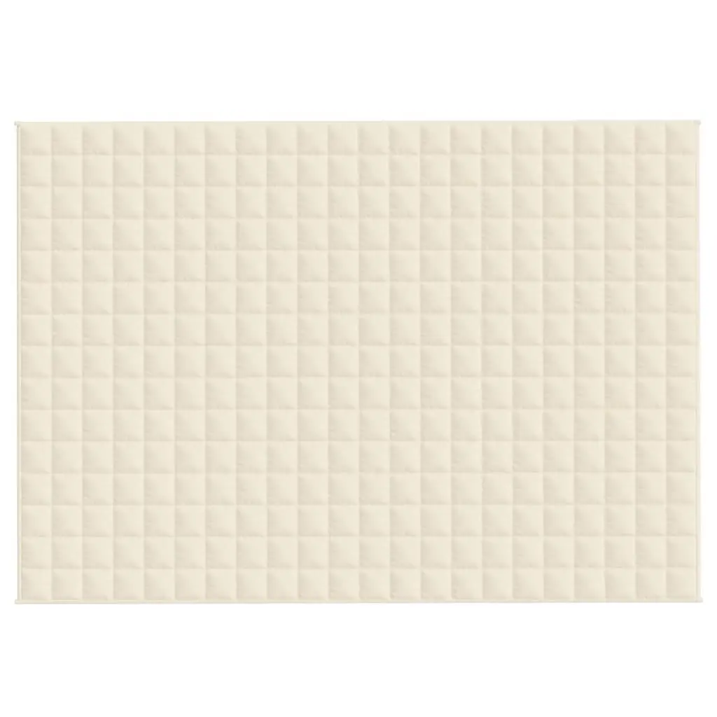 Weighted Blanket Light Cream 155x220 cm 7 kg
