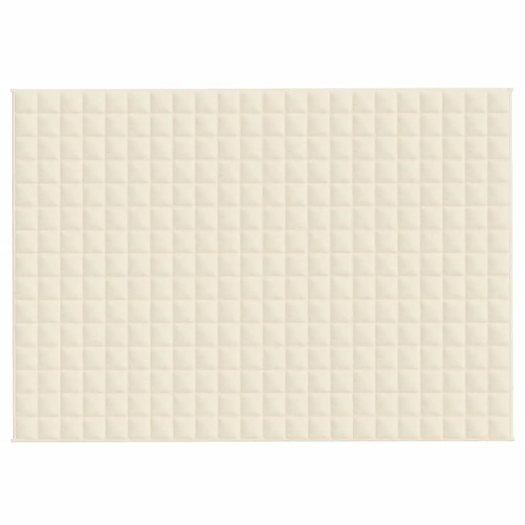 Weighted Blanket Light Cream 155x220 cm 11 kg Calming Sleep Pressure Relief