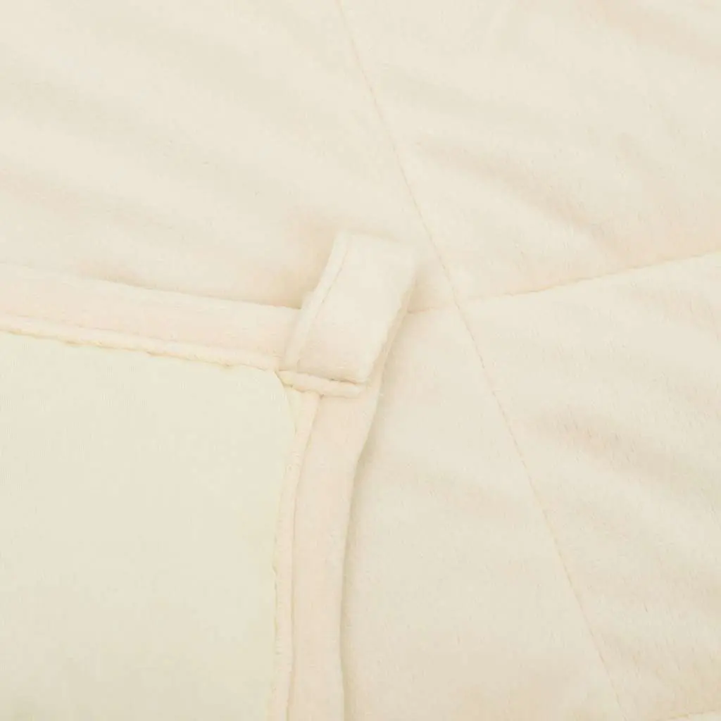 Weighted Blanket Light Cream 155x220 cm 11 kg Calming Sleep Pressure Relief