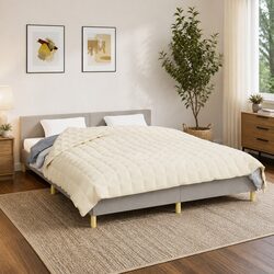 200x200 cm Cream Weighted Blanket 9kg Specifications