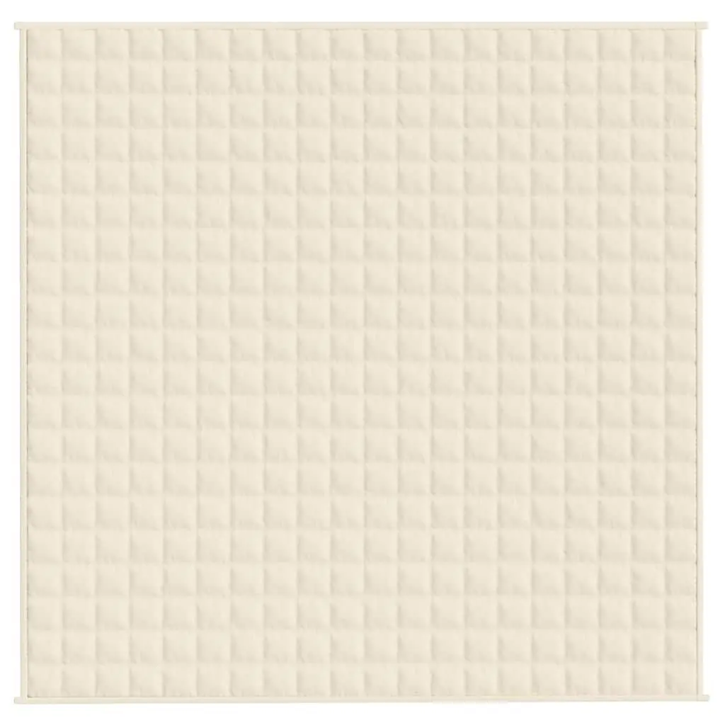 Weighted Blanket for Sleep Therapy 200x200 cm 9kg Cream