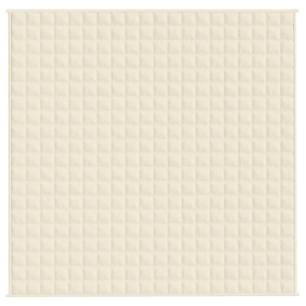 Light Cream Weighted Blanket 200x200 cm