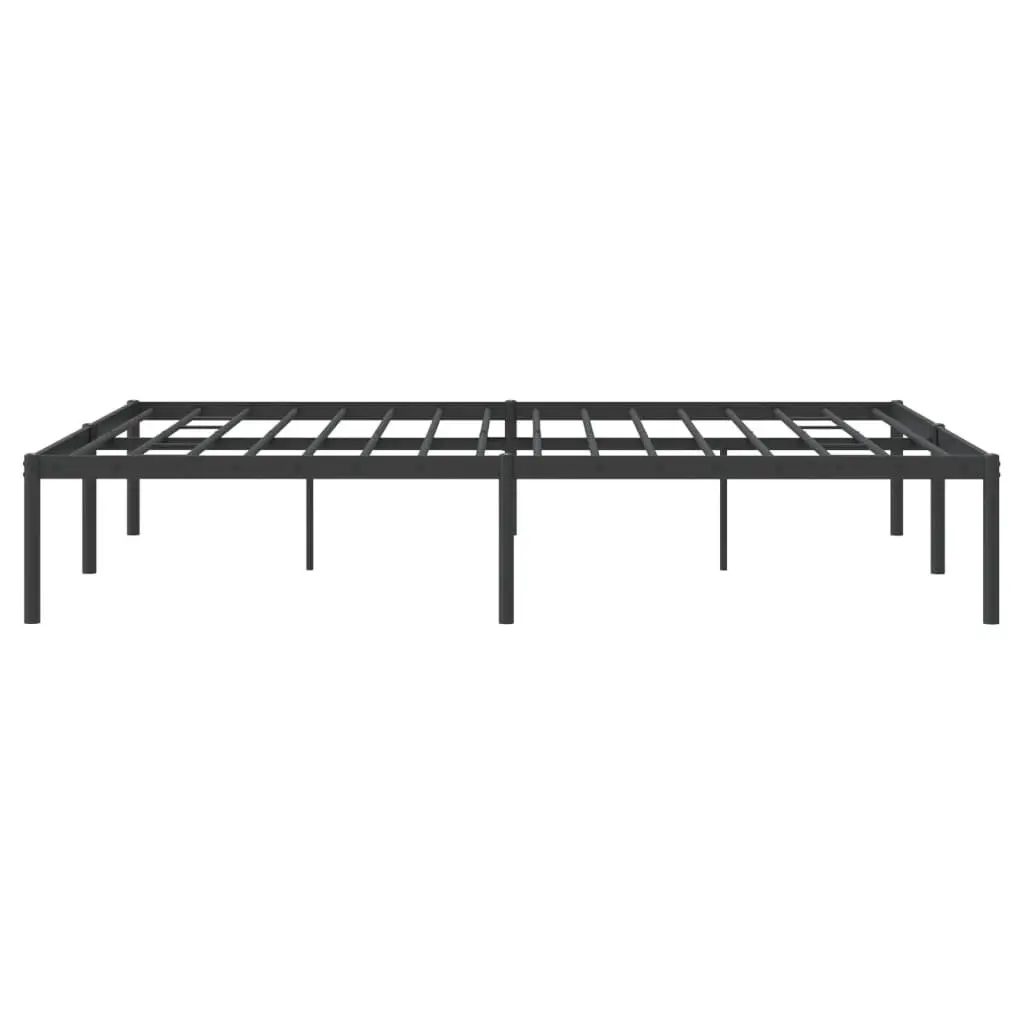 Black Metal Bed Frame 150x200 cm