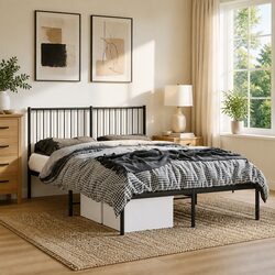 Metal Bed Frame 135x190 cm Specifications and Details
