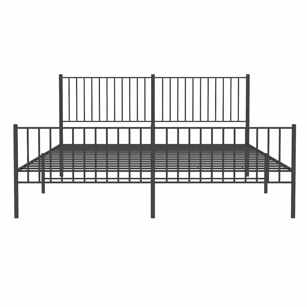Metal Bed Frame for King Size Mattress 183 x 203 cm