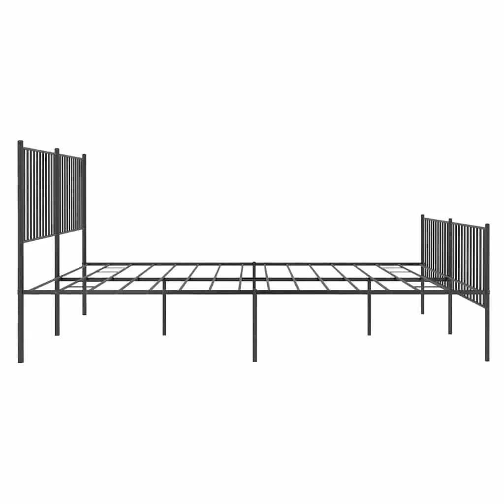 Metal Bed Frame for King Size Mattress 183 x 203 cm