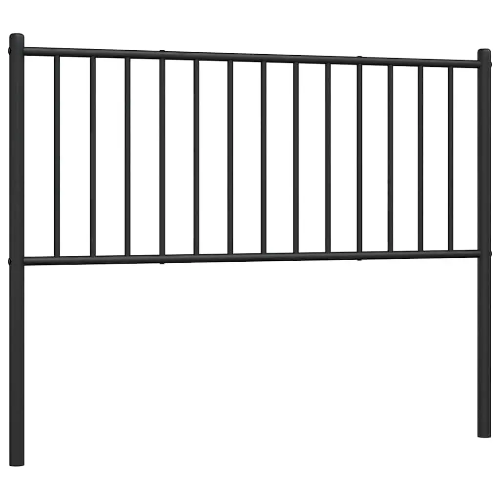 Metal Headboard Bedroom 107cm Black Powder Coated Steel Frame