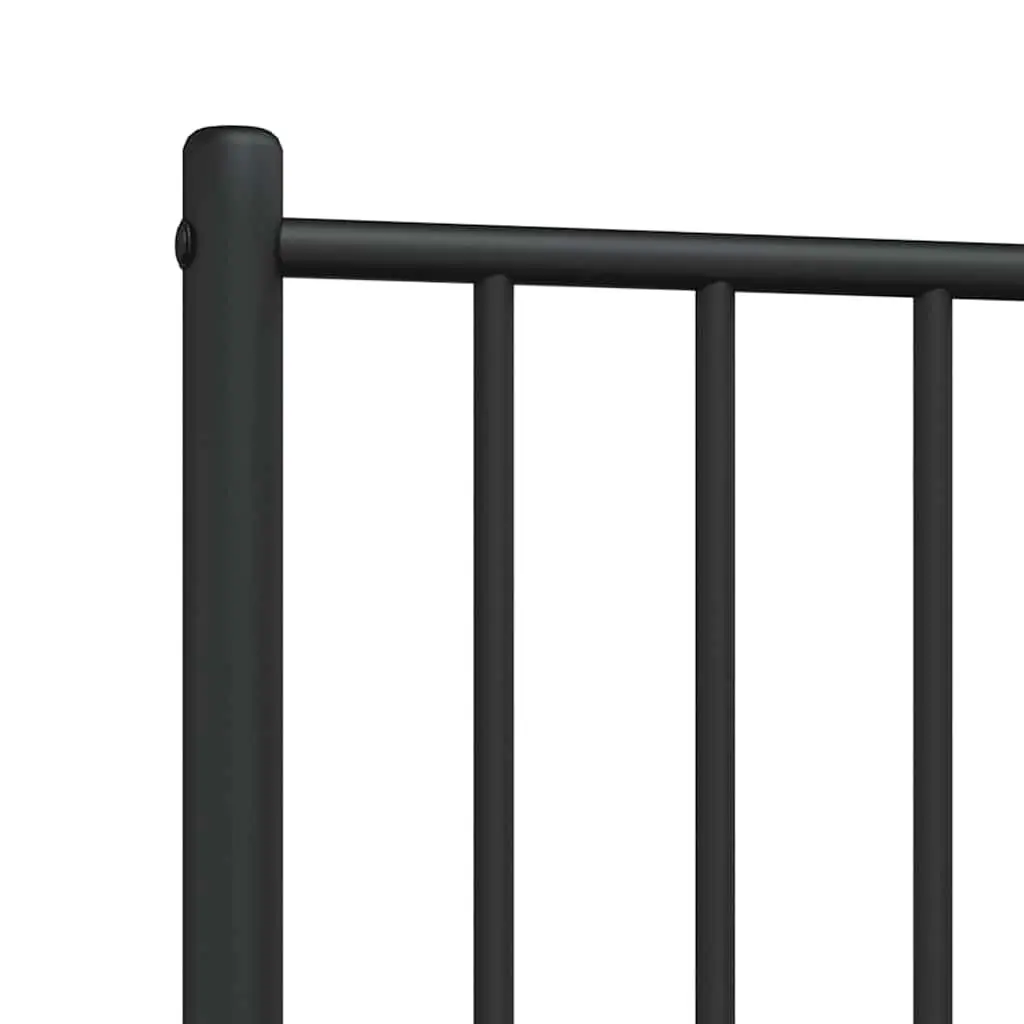 Metal Headboard Bedroom 107cm Black Powder Coated Steel Frame