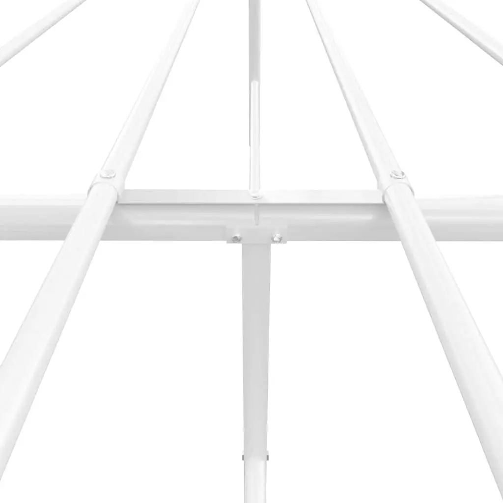 White Metal Bed Frame 150x200 cm