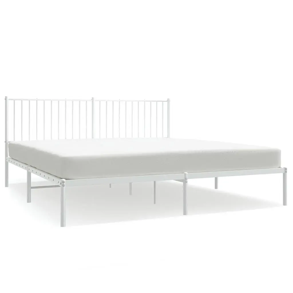King Size Metal Bed Frame with Headboard