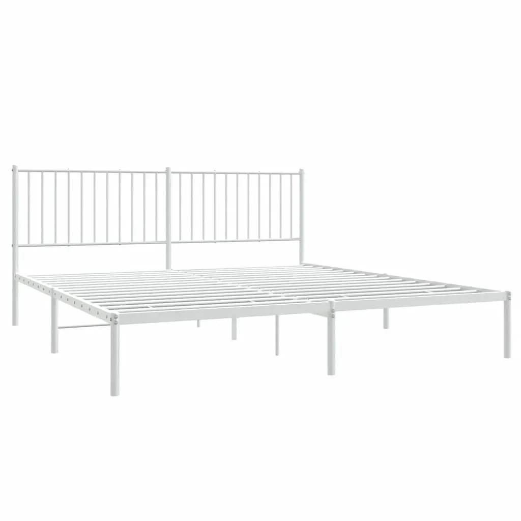 King Size Metal Bed Frame with Headboard