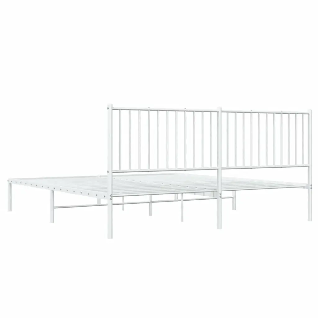 King Size Metal Bed Frame with Headboard
