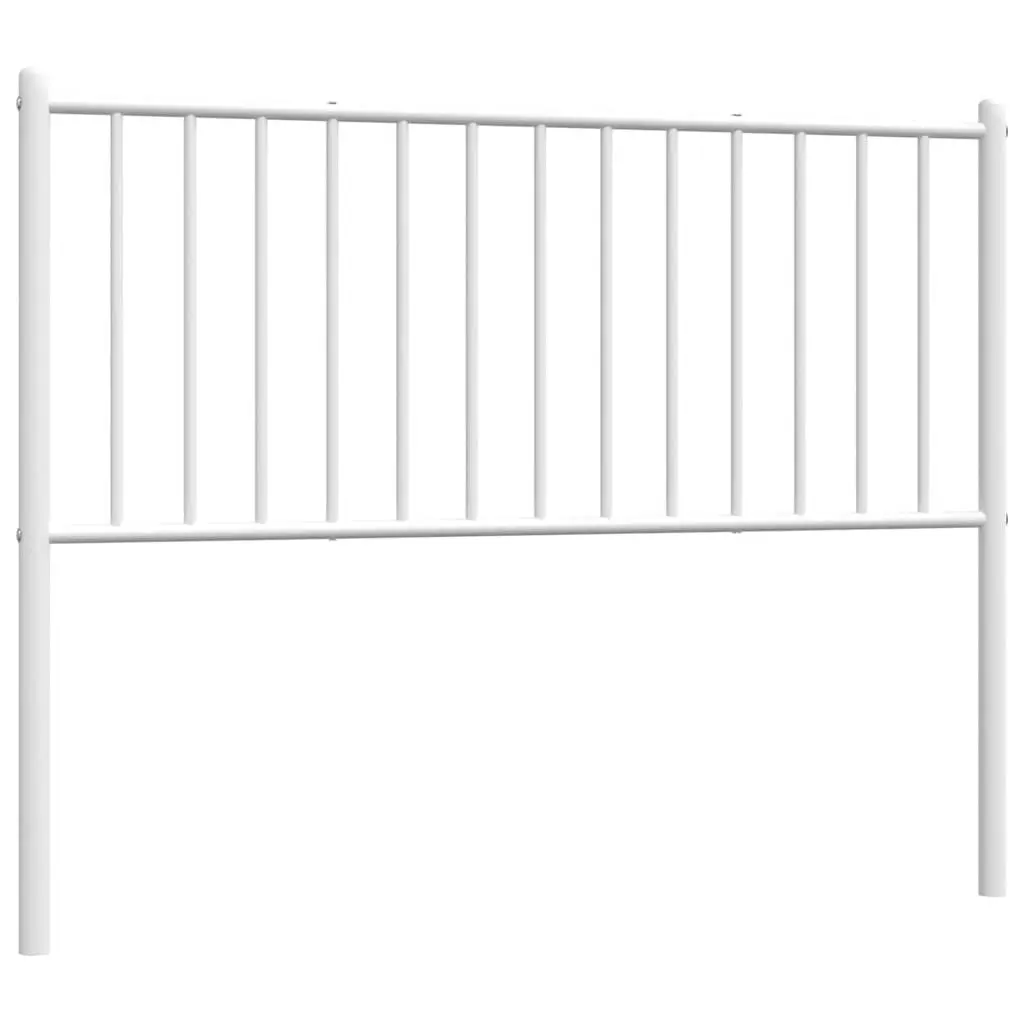 107cm White Metal Headboard