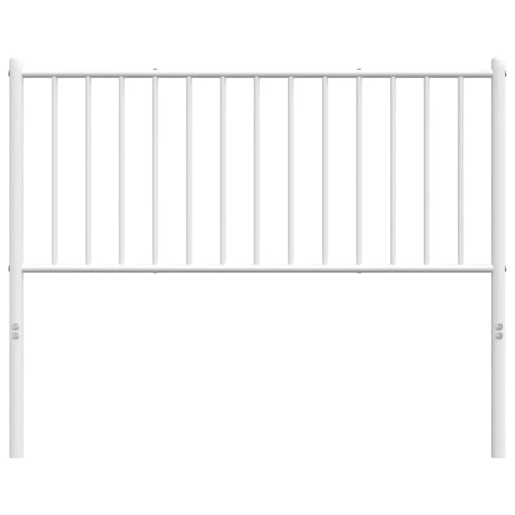 107cm White Metal Headboard