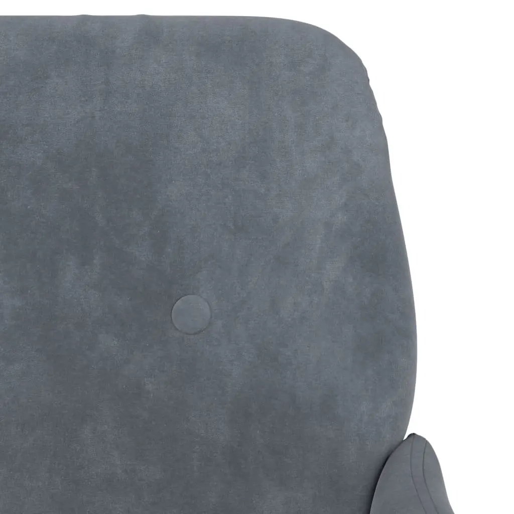 Upholstered Armchair for Relaxation Dark Grey Velvet 62x79x79cm