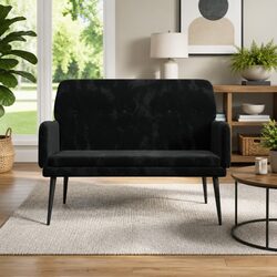Specifications of Black Velvet Upholstered Bench Seat