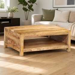 Coffee Table Dimensions 80x55x30 cm in Solid Wood