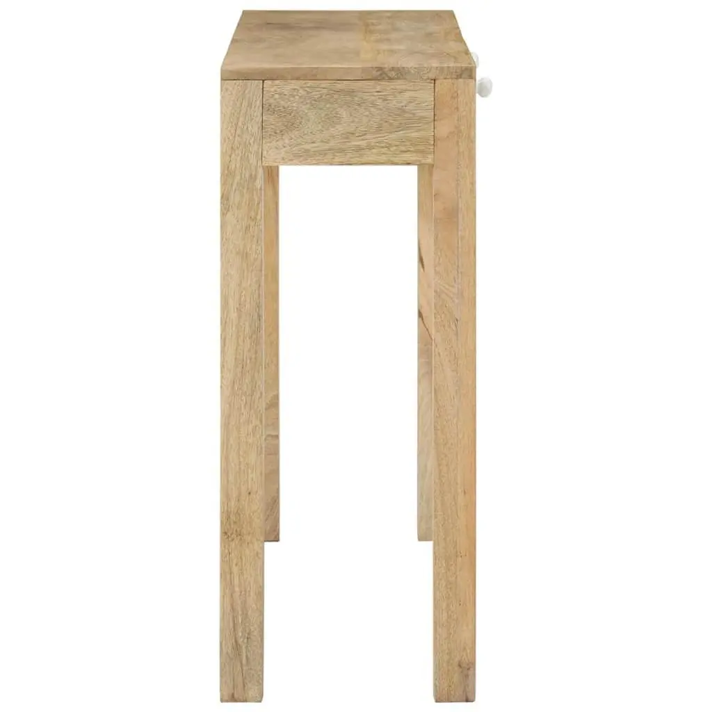 Console Table 110x30x75 cm Solid Mango Wood Entryway Storage Drawers