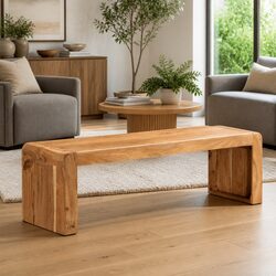 TV Stand Dimensions 110x33x33 cm | Solid Acacia Wood