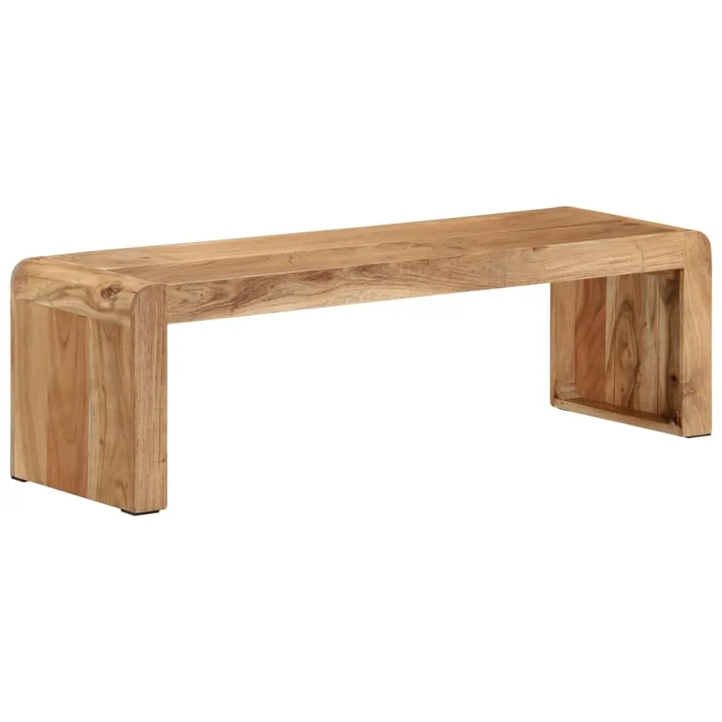 TV Stand 110x33x33 cm Solid Acacia Wood Rustic Farmhouse Living Room Media Unit