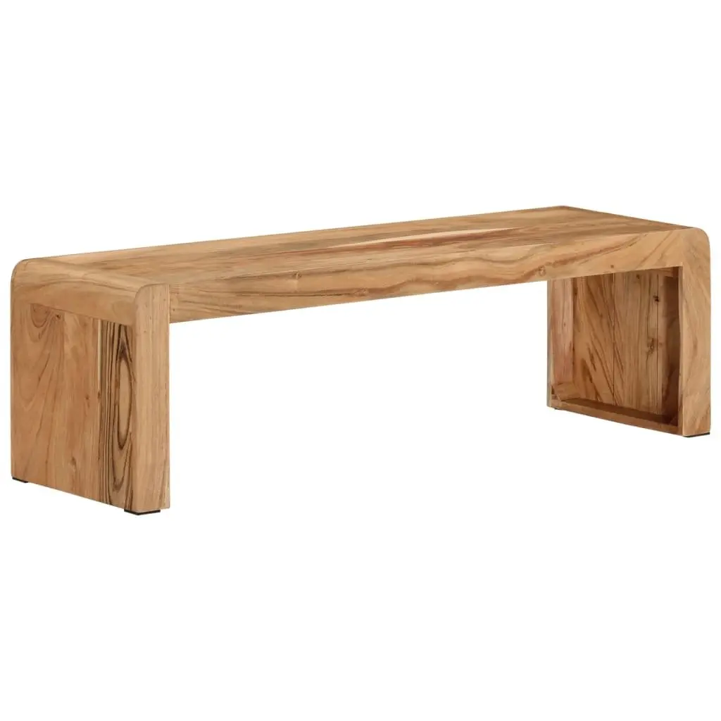 TV Stand 110x33x33 cm Solid Acacia Wood Rustic Farmhouse Living Room Media Unit