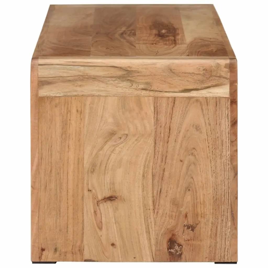 TV Stand 110x33x33 cm Solid Acacia Wood Rustic Farmhouse Living Room Media Unit