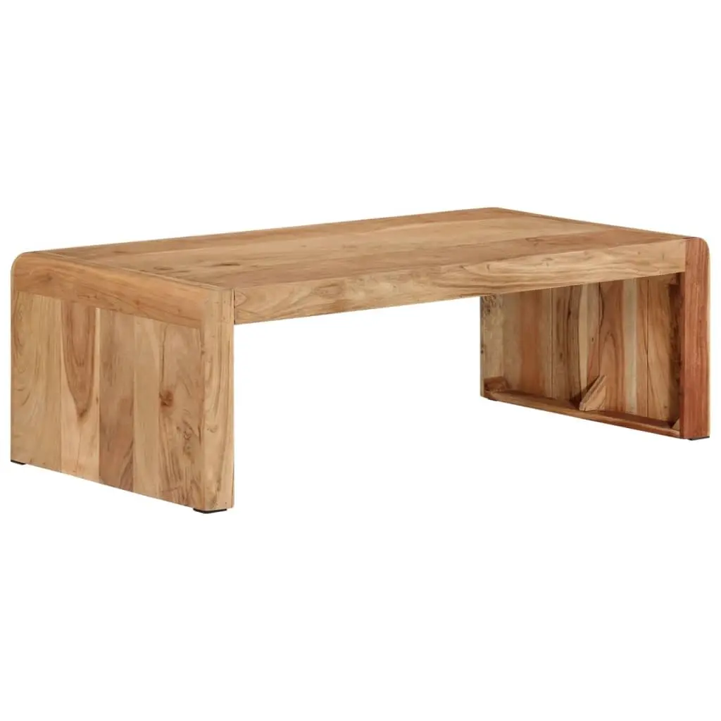 Coffee Table Living Room 110x55x35 cm Solid Acacia Wood Brown Farmhouse