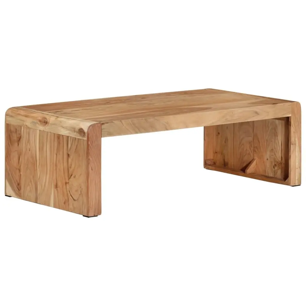 Coffee Table Living Room 110x55x35 cm Solid Acacia Wood Brown Farmhouse