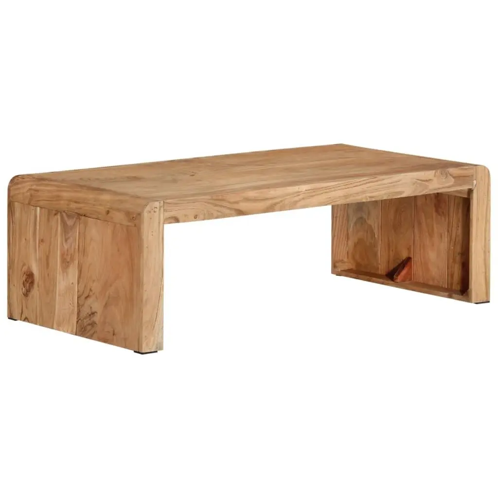 Coffee Table Living Room 110x55x35 cm Solid Acacia Wood Brown Farmhouse