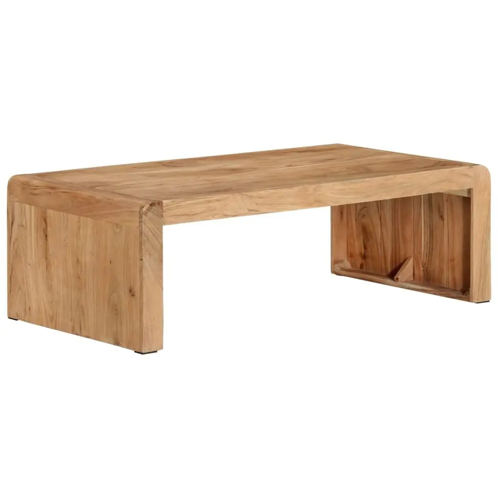 Coffee Table Living Room 110x55x35 cm Solid Acacia Wood Brown Farmhouse