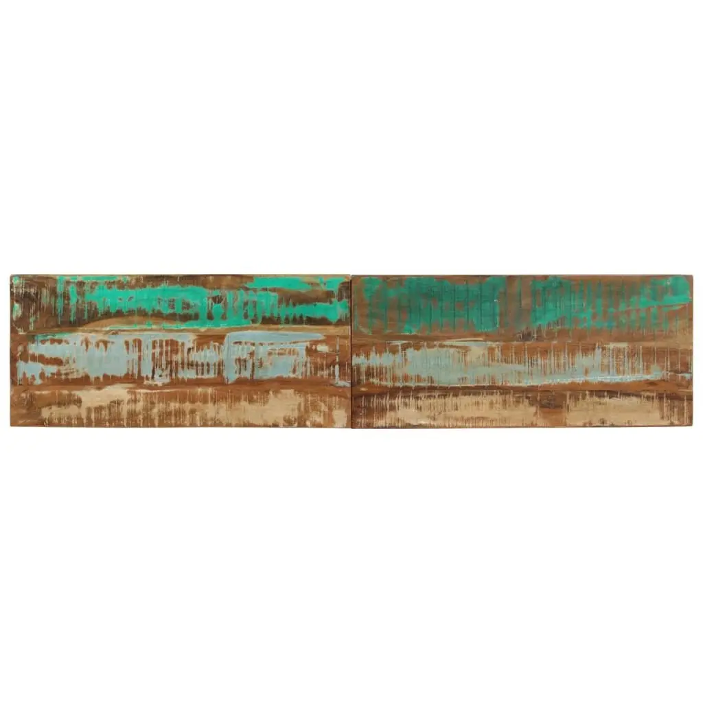 Reclaimed Wood Bench Industrial Entryway Seating 160x35x46 cm
