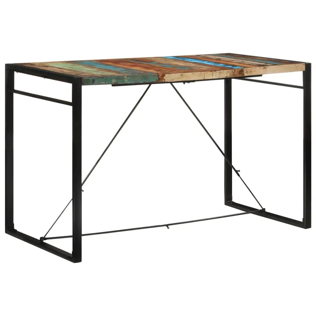 Bar Table 175x90x110 cm Solid Reclaimed Wood Kitchen Dining Bistro Brown