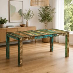 Furnish Your Space with a Reclaimed Wood Dining Table 180x90x76 cm